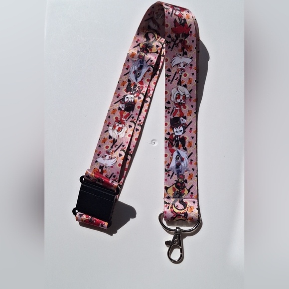 Hazbin Hotel Lanyard - Breakaway Clip & Lobster Claw Hook (Alastor Charl… - Picture 6 of 10